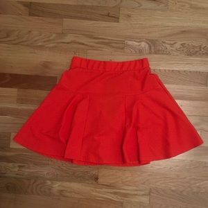 Orange Skater Skirt